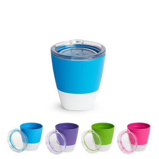 美国munchkin麦肯齐满趣健Tritan防溅学饮杯儿童训练杯水杯2只装 商品图1