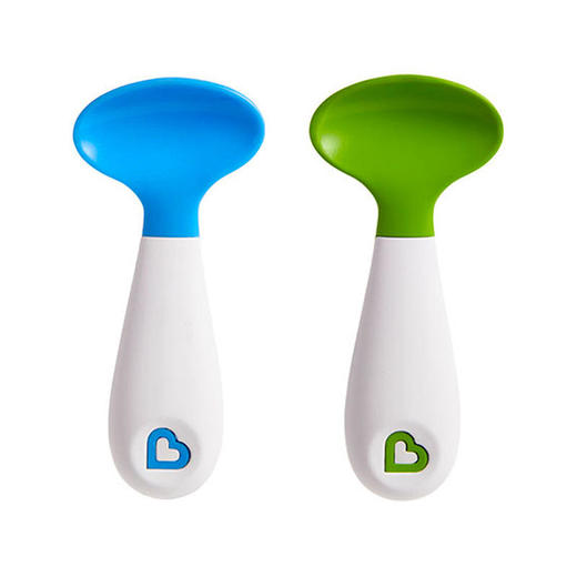 美国munchkin麦肯齐满趣健婴儿辅食勺宝宝左右手方便训练勺吃饭勺 商品图1