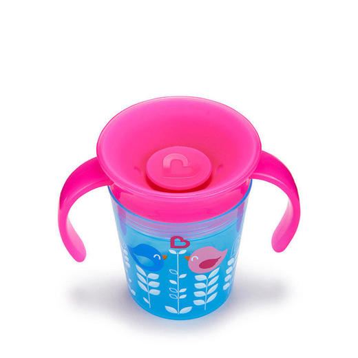 美国munchkin麦肯齐满趣健儿童学饮杯360度防漏洒水杯魔术杯印花 商品图2