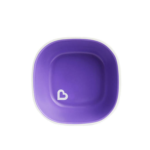 美国munchkin麦肯齐满趣健宝宝方形自主进食防溅碗2只装  6个月以上 商品图3