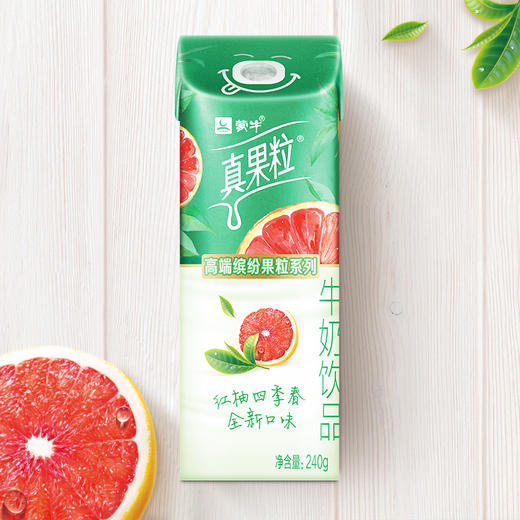 蒙牛高端真果粒红柚四季春味240g*10盒 商品图1