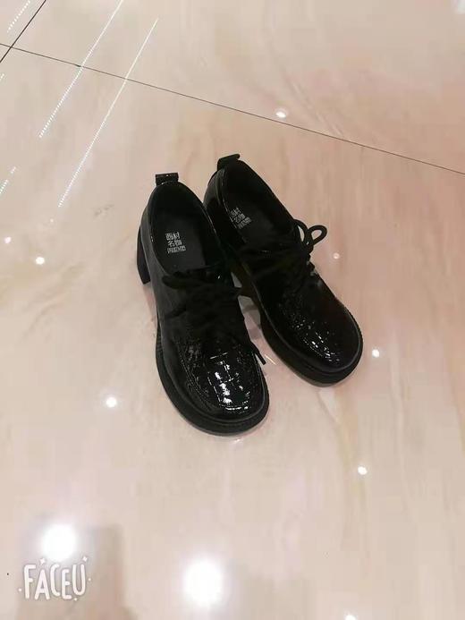 西村名物2021春季新款女子休闲中跟乐福鞋X21AM11261 商品图0