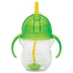 美国munchkin麦肯齐满趣健幼儿吸管杯翻斗杯带手柄7盎司