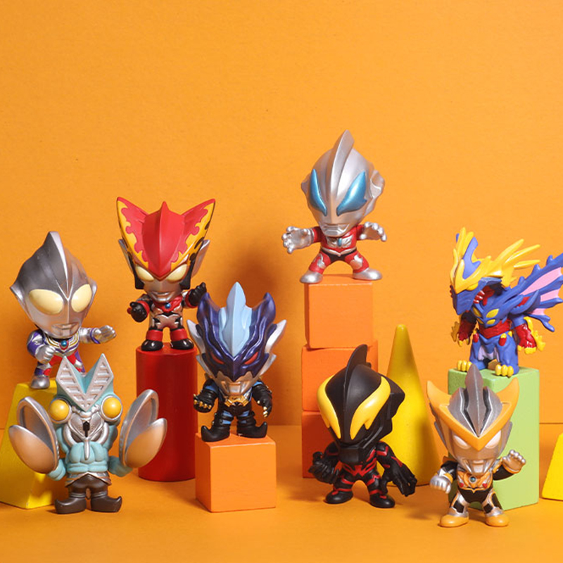 灵动创想奥特英雄Q版盲盒ATM2401潮玩摆件礼物