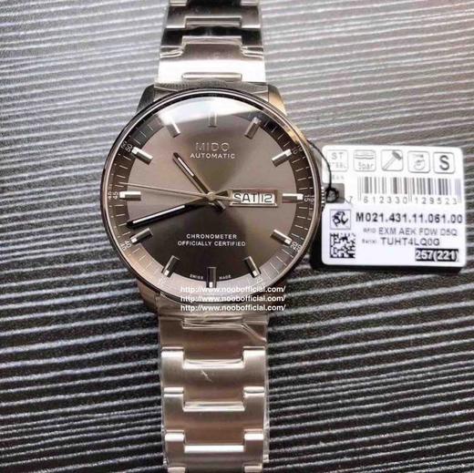 原单品质美度MIDO高端指挥官系列，自动机械男表，搭载2836机芯，40mm表径，蓝宝石玻璃，50m防水，大气设计渗透着美度一如既往的豁达与自信，一表一码三码一表。 商品图0
