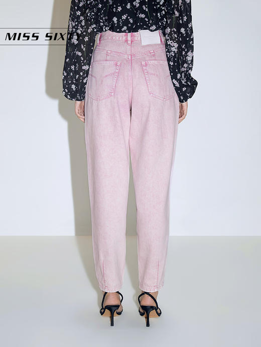 Miss Sixty2021春季新款牛仔裤女纯棉高腰直筒萝卜裤6N1JJ2870000 商品图2