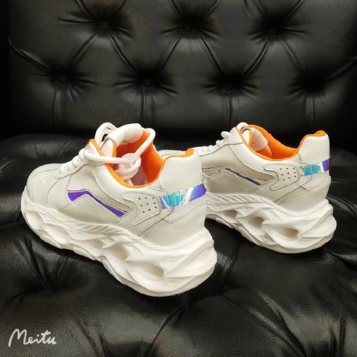 lfgj jeans AF702厚底真皮炫彩老爹鞋女 商品图9