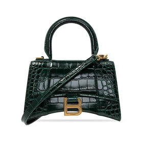 BALENCIAGA 巴黎世家 Hourglass女士单肩包 小号 绿色 592833 1LRGM 3011