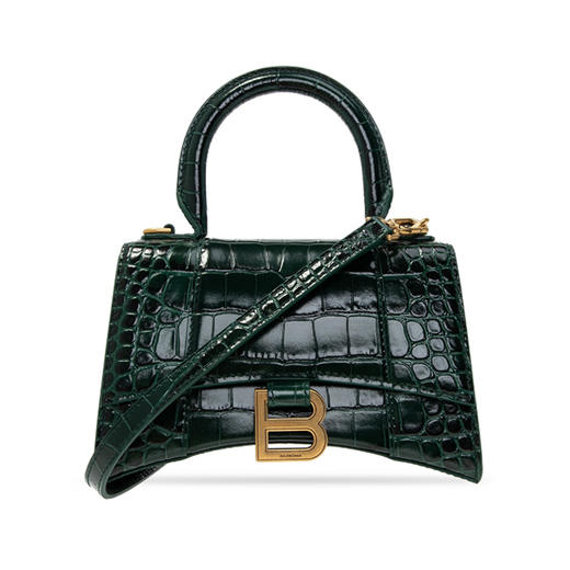 BALENCIAGA 巴黎世家 Hourglass女士单肩包 小号 绿色 592833 1LRGM 3011 商品图0