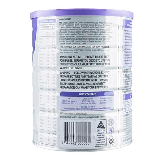 【BSC】澳洲颖睿oli6婴儿配方羊奶粉1段800g*3罐 商品图6