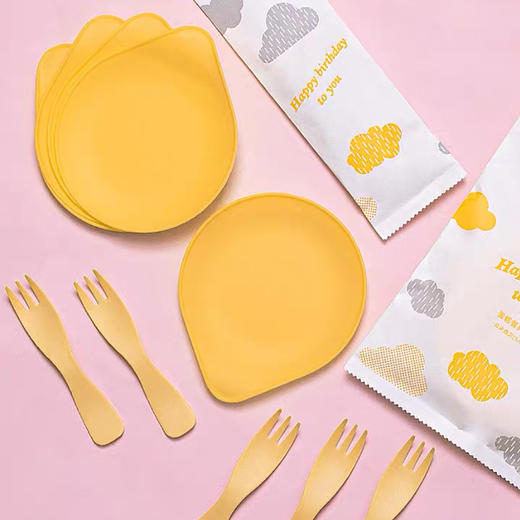 黑巢-蛋糕餐具生日蛋糕 商品图1