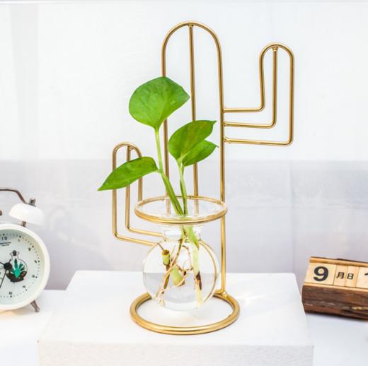 【创意家居】*透明养花瓶插花容器绿萝水培植物花盆玻璃器皿桌面家居装饰品摆件 商品图0