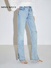 Miss Sixty2021春季新款牛仔裤女纯棉高腰直筒开衩6N1JJ0270000 商品缩略图2