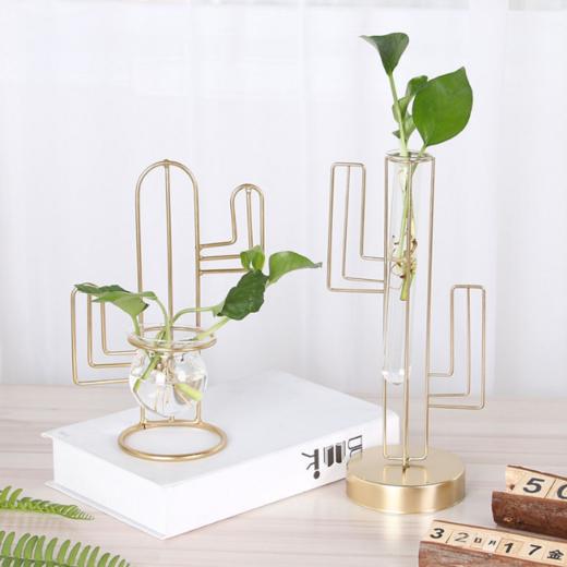 【创意家居】*透明养花瓶插花容器绿萝水培植物花盆玻璃器皿桌面家居装饰品摆件 商品图1