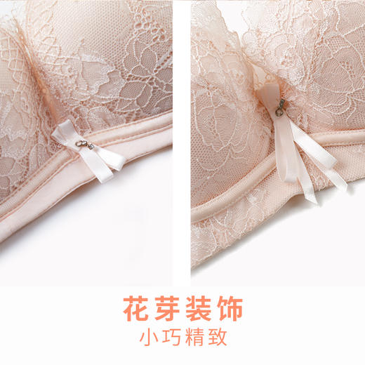 雅黛丽内衣性感蕾丝薄款定型内衣聚拢调整型舒适上托文胸 商品图4