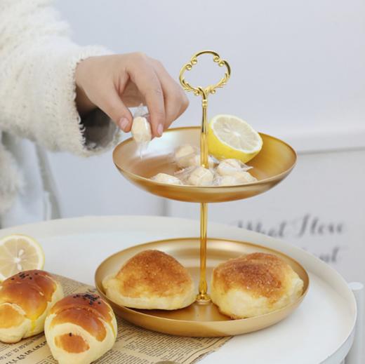 【日用百货】-北欧简约双层家居客厅桌面收纳架 商品图2