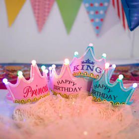 黑巢-发光生日帽生日蛋糕