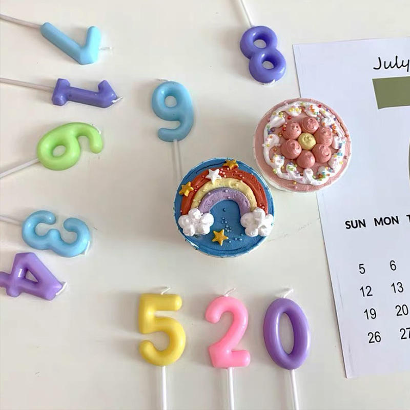 黑巢-数字蜡烛生日蛋糕