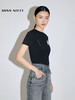 Miss Sixty2021春季新款T恤女纯棉字母印花网纱拼接6N1SJ0590000 商品缩略图4