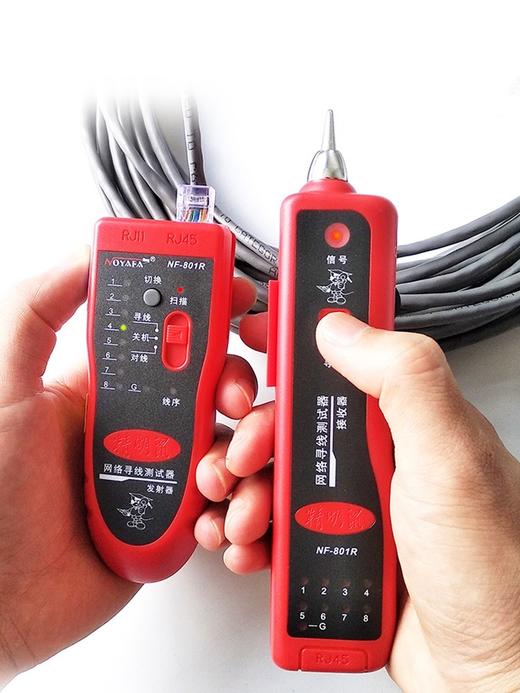 寻线仪寻线器网络测线仪精明鼠NF-801R网络网线寻线仪查线器巡线送2个专用电池 商品图2