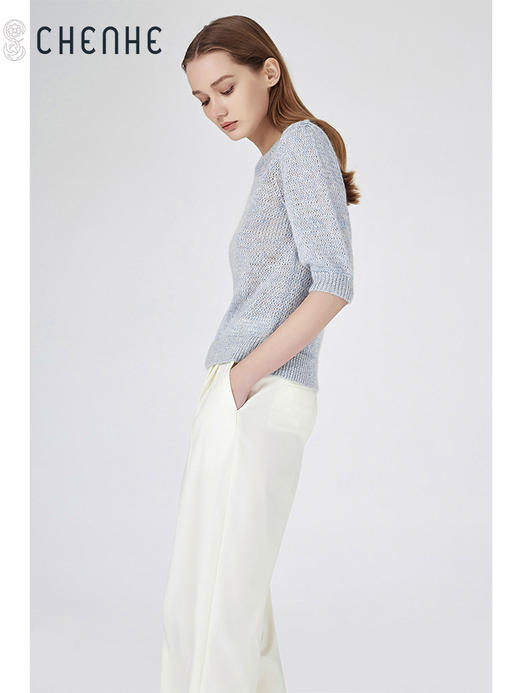  臣禾 五分袖针织衫S211090322 商品图5