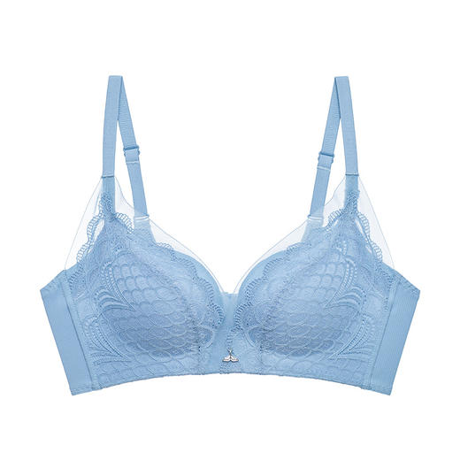 雅黛丽内衣女小胸聚拢镂空性感蕾丝无钢圈调整型女士胸罩 商品图1