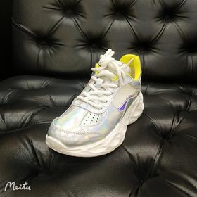 lfgj jeans AF702厚底真皮炫彩老爹鞋女