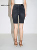Miss Sixty2021春季新款牛仔短裤女高腰紧身毛边五分6N1JJ0540000 商品缩略图1