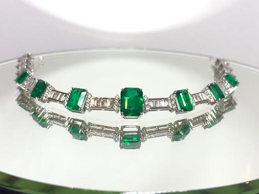 「节奏」祖母绿手链 商品图0