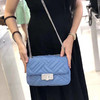 LA现货 黑色1个 Michael Kors MK 女包 斜挎单肩菱格翻盖包 小香风 链条斜挎单肩包 女包 商品缩略图4