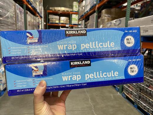 Kirkland  Wrap食品保鲜膜 带切割器（长:228.6米*2盒） 温哥华直邮 商品图1