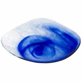 帕莎帕琦[10661蓝]灵顿蓝色全钢化玻璃盘260mm