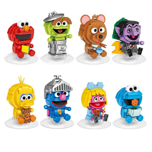 俐智芝盲蛋儿童盲盒拼装积木动漫玩具礼物潮流桌面摆件手办 商品图1