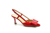 豪麟名鞋奥莱迪嘉女鞋半凉鞋牛移膜革FG21428B红色 原价3960元 商品缩略图0