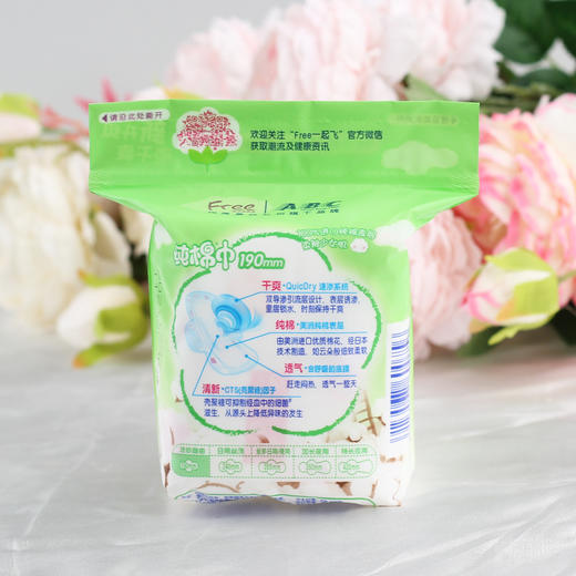 【亚欧超市】Free飞迷你丝薄纯棉卫生巾190mm 商品图1