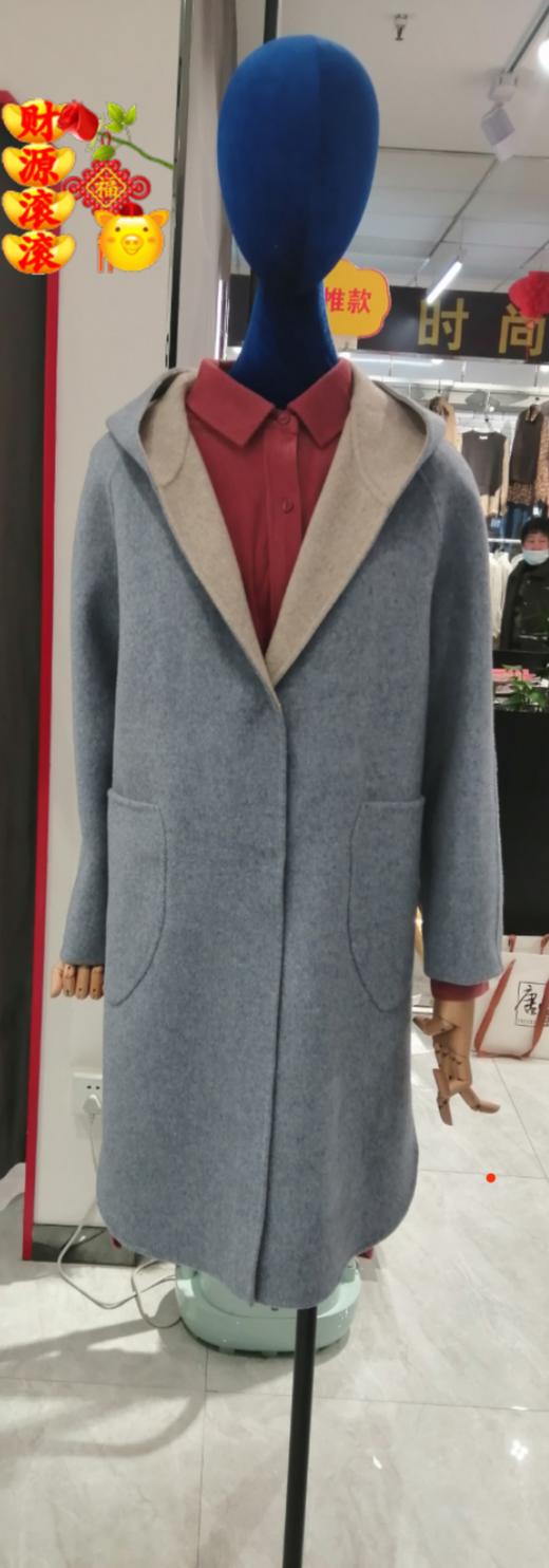 品尚雪中长款羊毛外套 商品图0