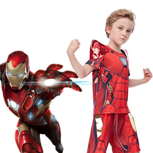 漫威钢铁侠正义英雄套装TP-2001-02儿童衣服服装新款童装 商品图0