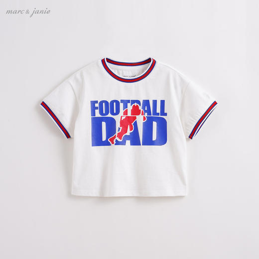 马克珍妮男童大字母印花短袖t恤 宝宝上衣212331 商品图1
