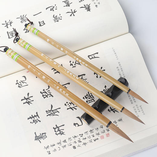 周虎臣精工兰竹毛笔成人学生书法 商品图3