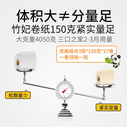 竹妃竹纤维有芯卷纸（27卷/箱） 商品图3