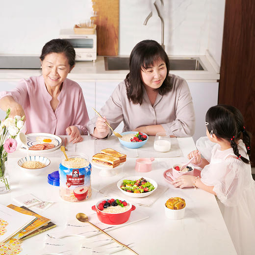 【106道检测工序】桂格 快煮燕麦片 谷物 冲饮1000g/罐 原味 煮食 无蔗糖 营养麦片 百年品牌  商品图1