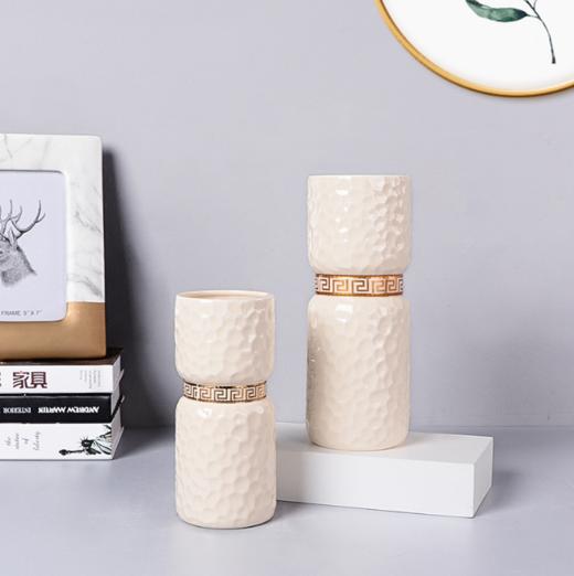 【家居摆件】*北欧陶瓷工艺品现代简约摆件家居装饰品客厅摆设花瓶 商品图0