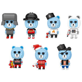 俐智芝盲蛋儿童盲盒拼装积木动漫玩具礼物潮流桌面摆件手办