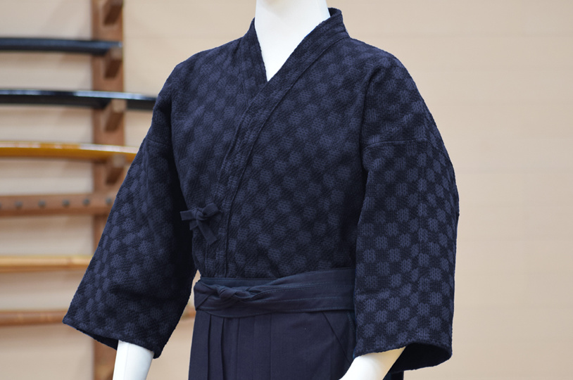 ｜国内现货｜【武州一】市松柄 一重剣道着 浅葱