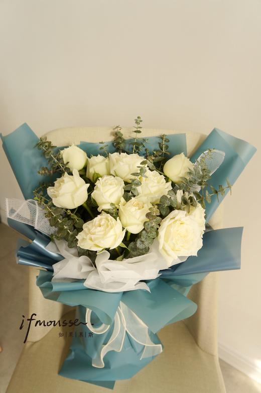 「小花花」白色玫瑰 商品图0