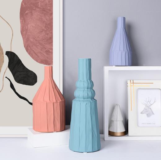 【家居摆件】莫兰迪陶瓷花瓶现代简约北欧陶瓷摆件家居酒店装饰用品陶瓷工艺品 商品图1