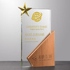 授权牌书奖杯奖牌定制定做实木水晶琉璃牌匾刻字章比赛荣誉牌制作 商品缩略图1