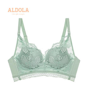 雅黛丽文胸蕾丝杯面美背亲肤舒适聚拢无钢圈薄模杯中胸胸罩