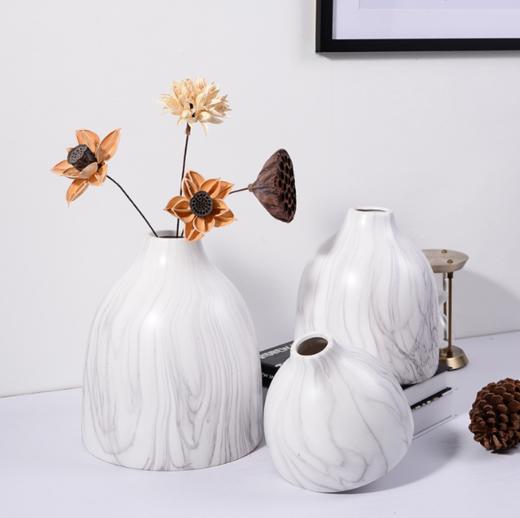 【家居摆件】*陶瓷花瓶摆件客厅干花插花居家现代简约小口北欧风格软装 商品图2