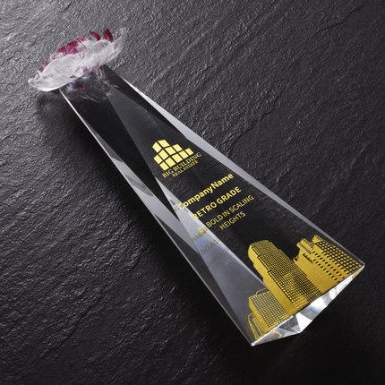 琉璃水晶奖杯定制定做创意皇冠冠军鼎荣誉企业年会颁奖纪念品 商品图3